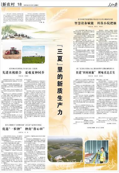 “三夏”中的新型生产力 “三夏”中的新型生产力